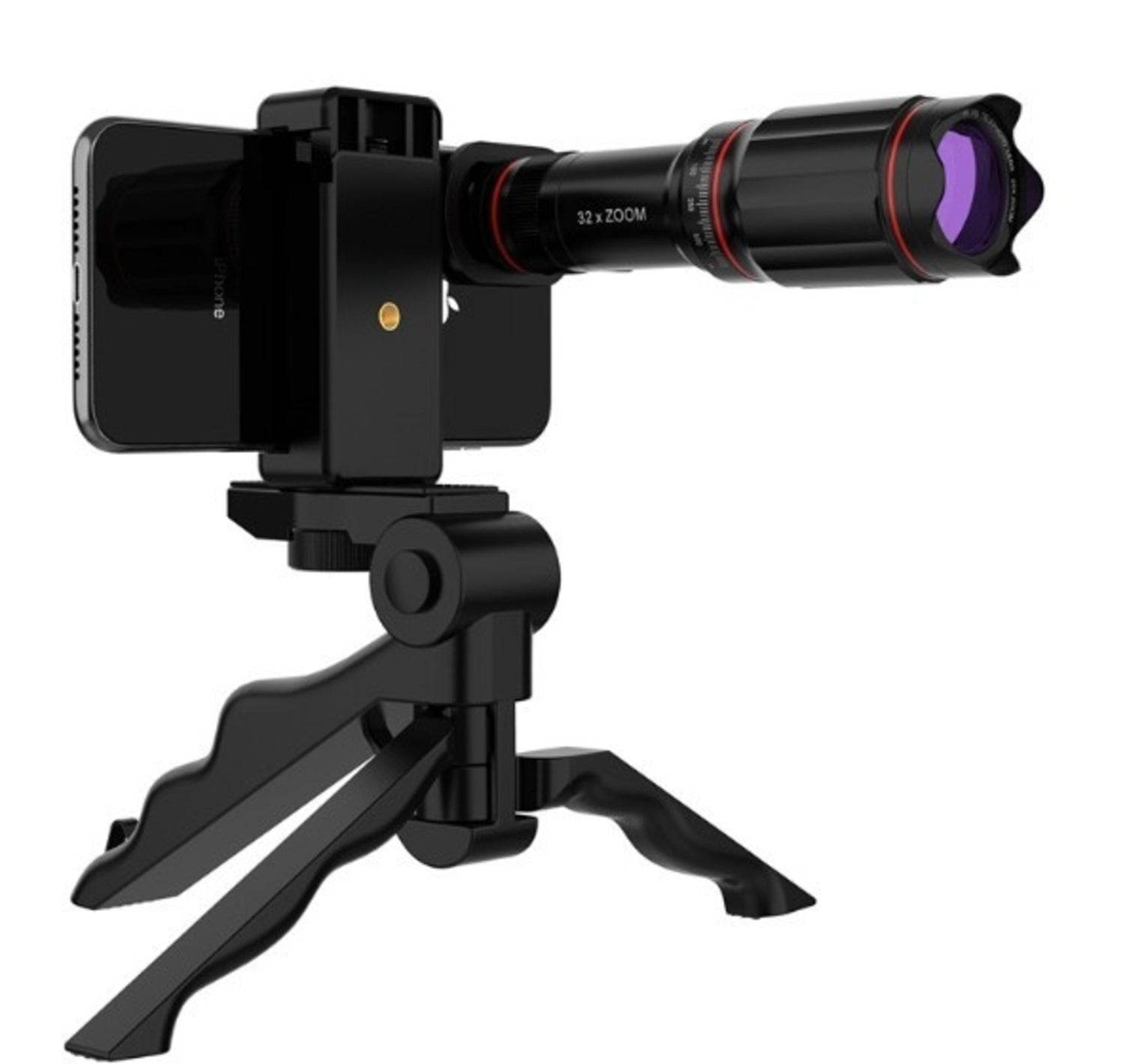 Ultra Crystal HD 32x Zoom Telescope Mobile Phone Camera Lens Set - Big J's Showstoppin' Store